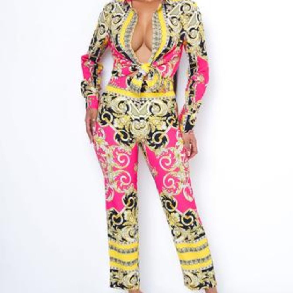 Pretty in pink Zena pant suit